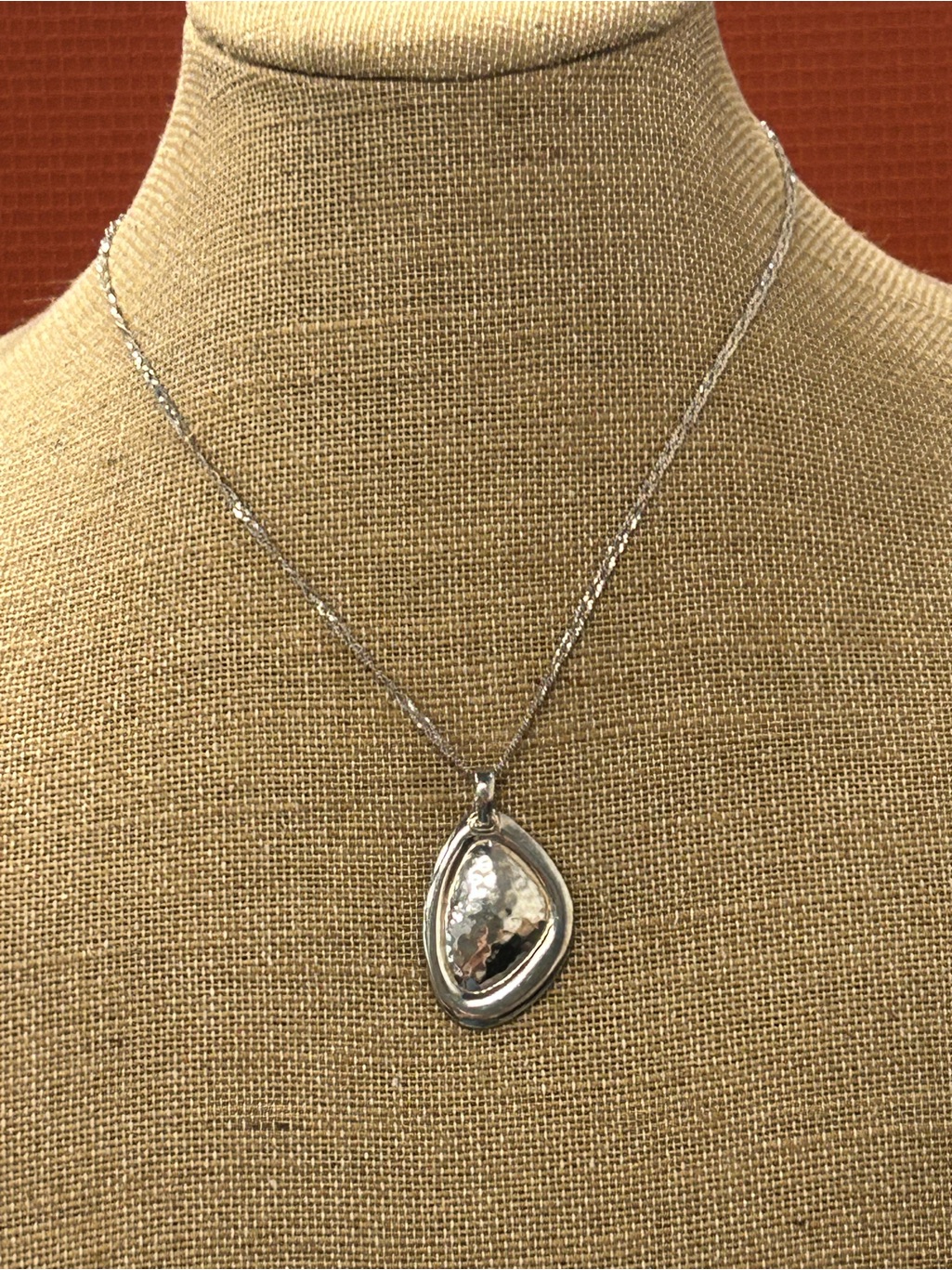 Silpada Clean Slate Sterling Silver Pendant And Vintage Italian Sterling Chain